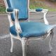 Louis XV duck blue armchair