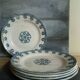 Five plates old land of Grigny fire