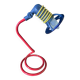 Lampe de bureau multicolore style Memphis
