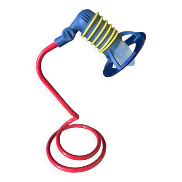 Memphis style multi-colored desk lamp