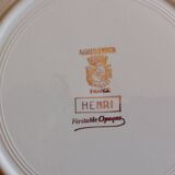 6 soup plates “Henri” Sarreguemines & Digoin