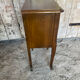 Antique nightstand louis xv style wood drawer + vintage case