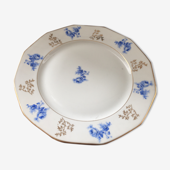 Assiette plate en porcelaine