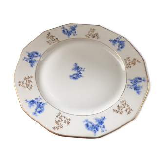 Assiette plate en porcelaine