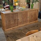 Low sideboard with sliding doors
