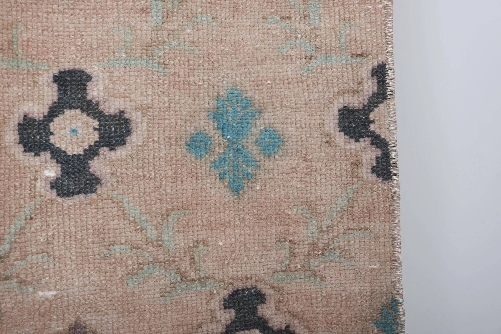Vintage Turkish hallway rug 60x584 cm