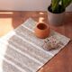 Handwoven recycled cotton rug - 40 x 60 cm