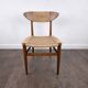 Chaise en teck et corde par Hans J. Wegner, Danemark, 1950