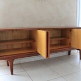 Scandinavian design sideboard buffet in 60s teak