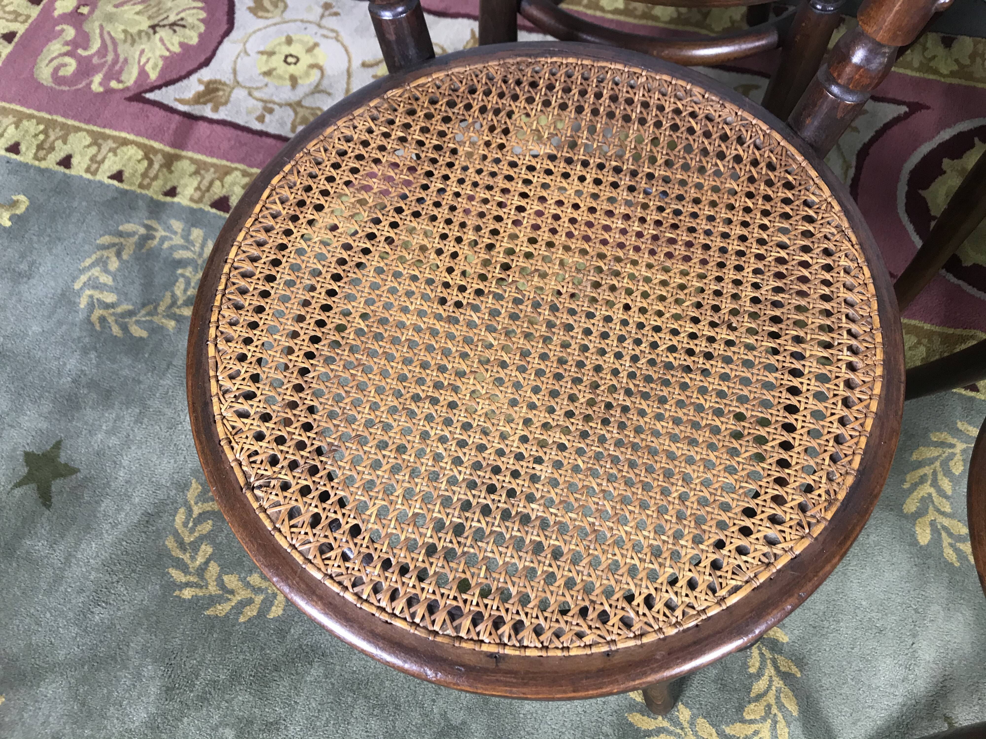 6 Josias Eissler bistro chairs - restored