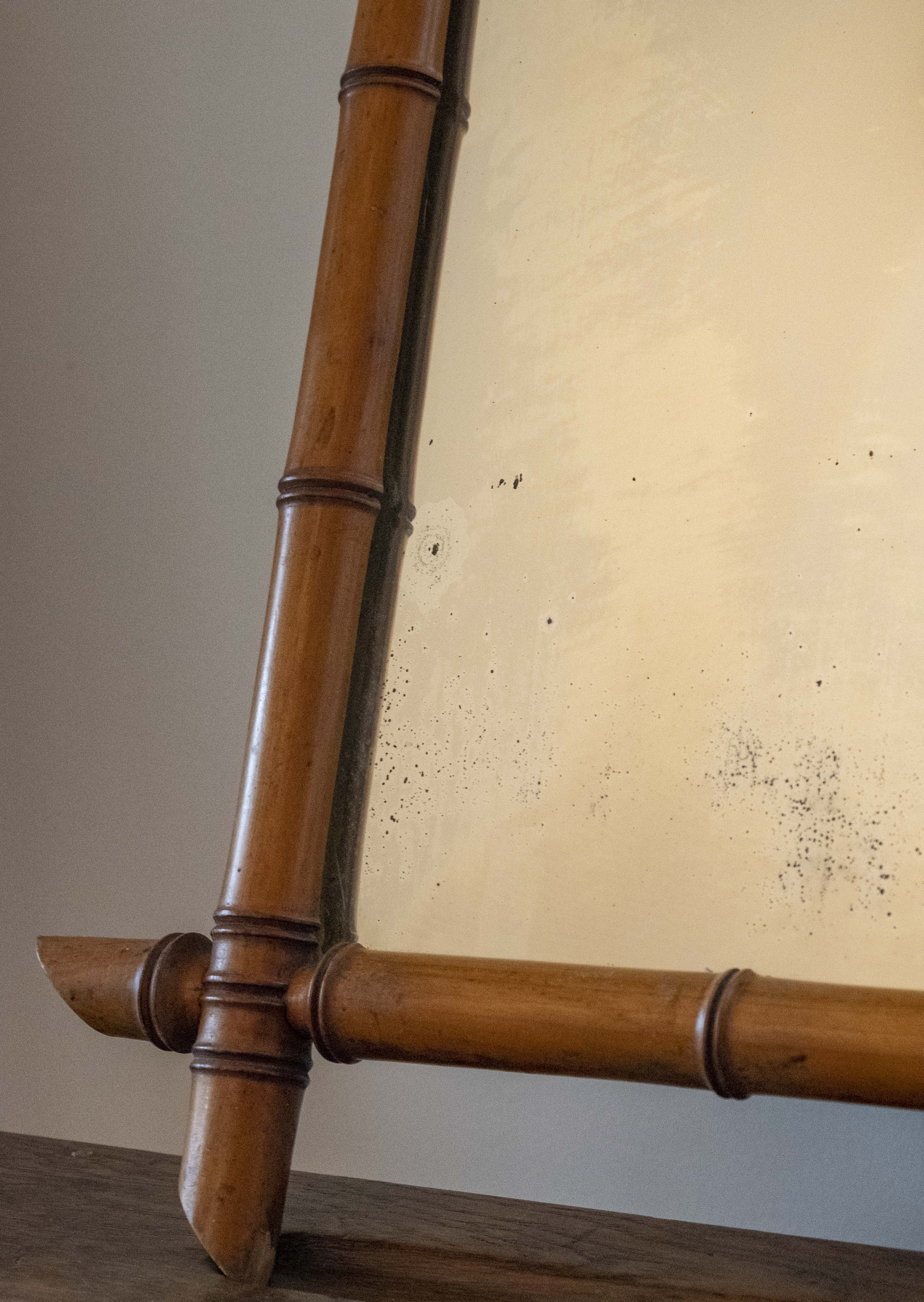 71 X 57 bamboo mirror