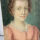 Pastel XIX portrait d'une jeune femme