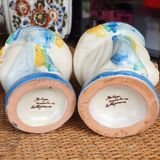 Pair of Moorish head vases