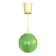 Suspension EyeBall vintage en métal vert
