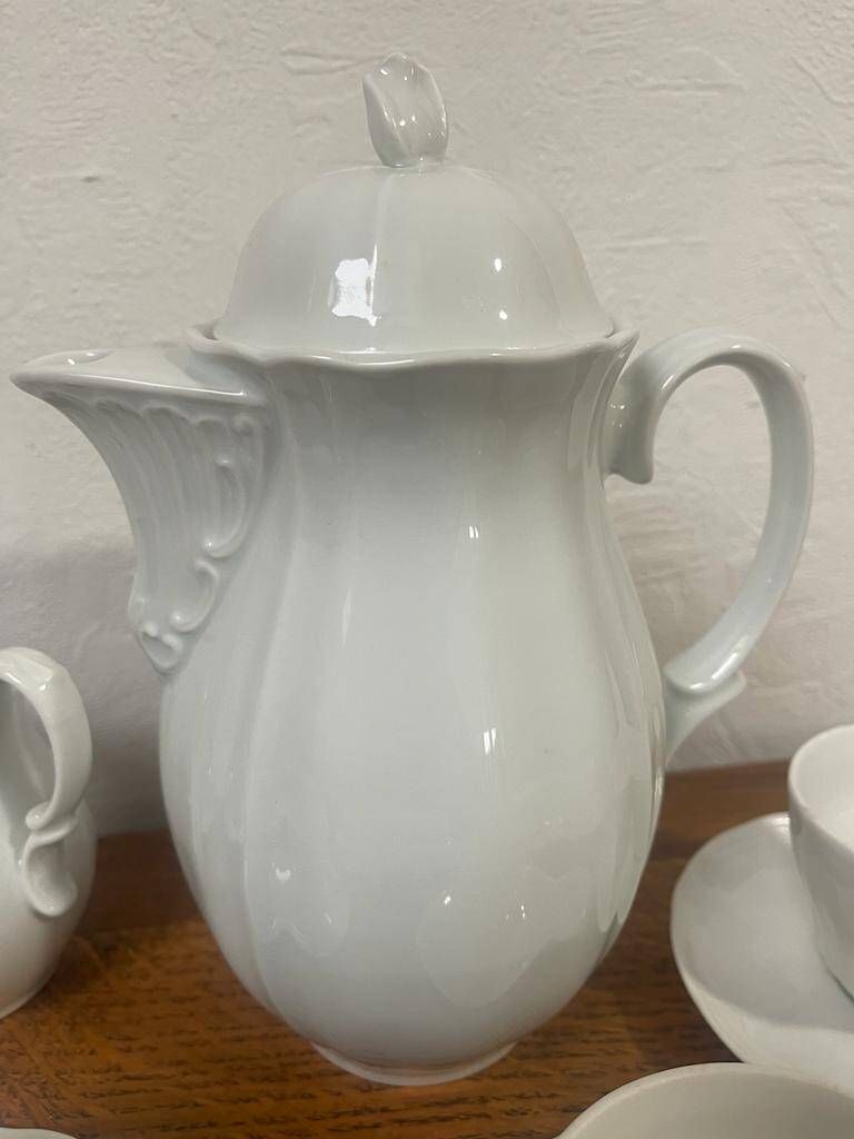 Antique porcelain coffee set Oscar Schaller & Co Bavaria Germany