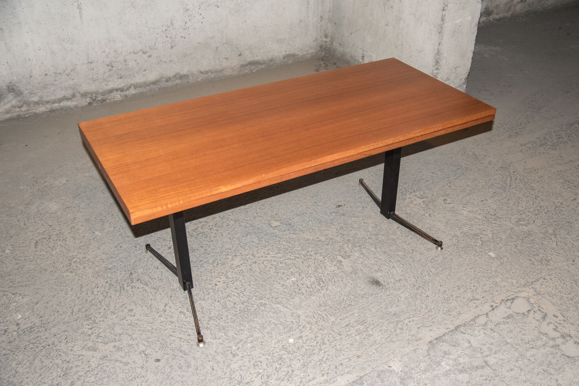 Coffee table convertible teak 60s