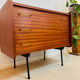 Commode vintage plaquage teck – circa 1970