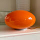 UFO lamp vintage with orange glass globe