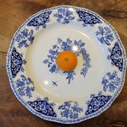Plat bleu en gien