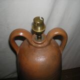Stoneware lamp base signed LM - from the 60s - 70s