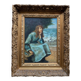 Painting "Girl by the sea".