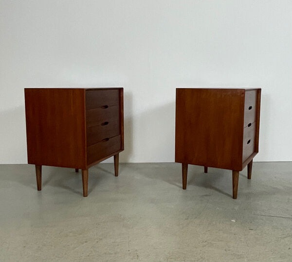 Tables de chevet en teck par Renz 1960s