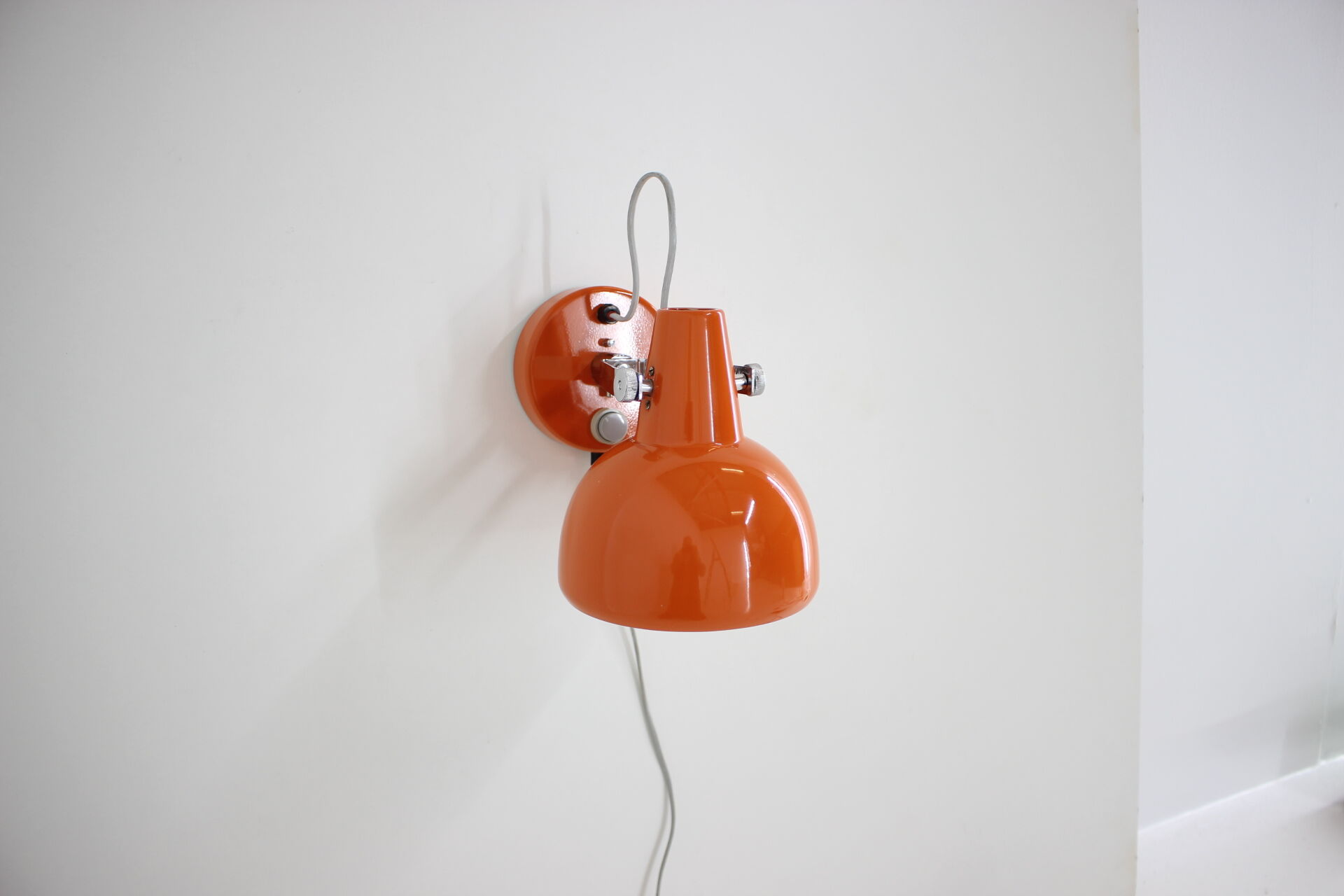 Mid-century orange wall lamp/Lidokov, 1970´s