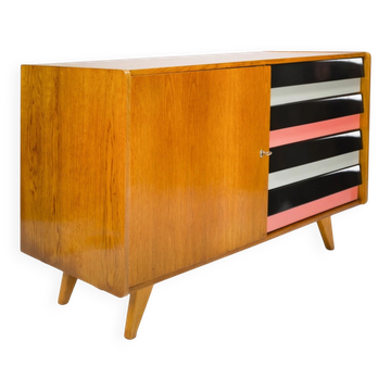 Original U-458 cabinet designed by Jiří Jiroutek in 1958 -  Black & Pink