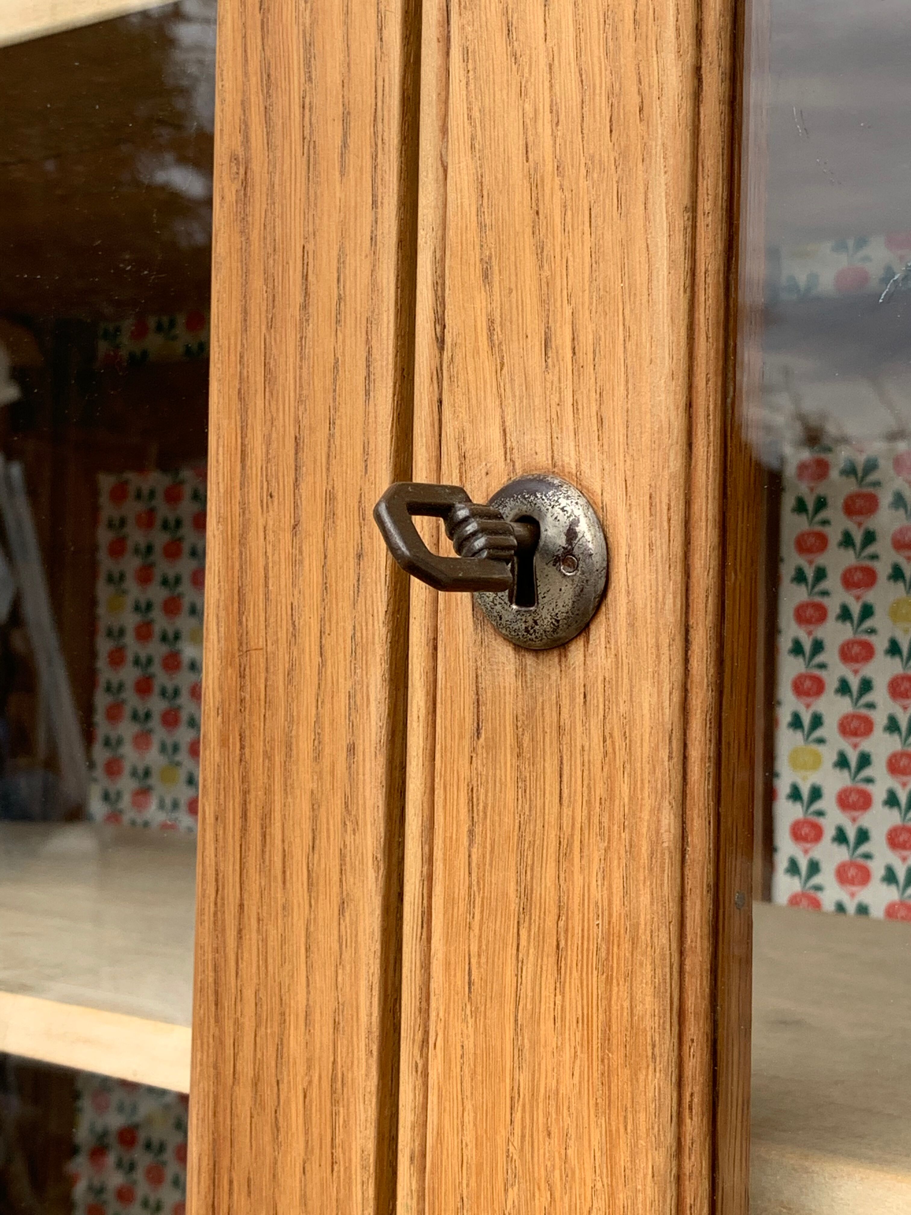 Parisian glazed wardrobe 1930 raw wood
