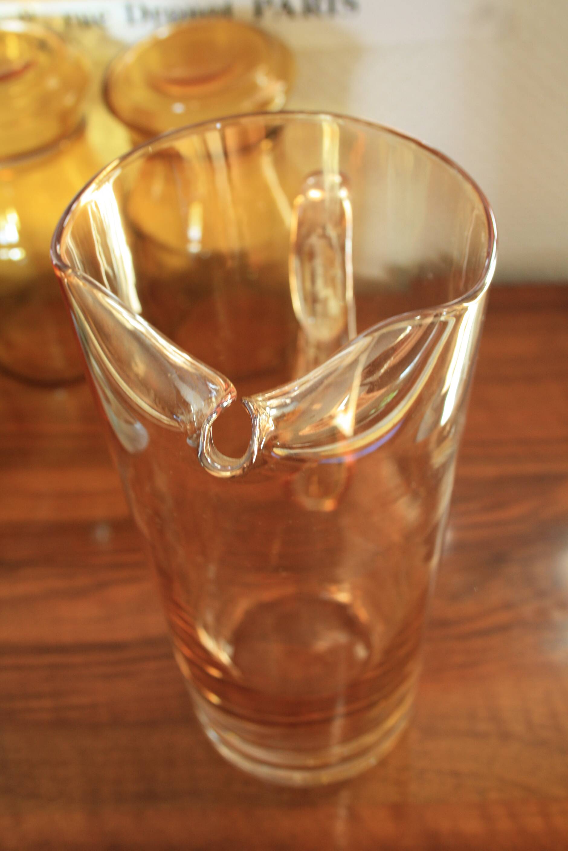 Blown glass pitcher/carafe