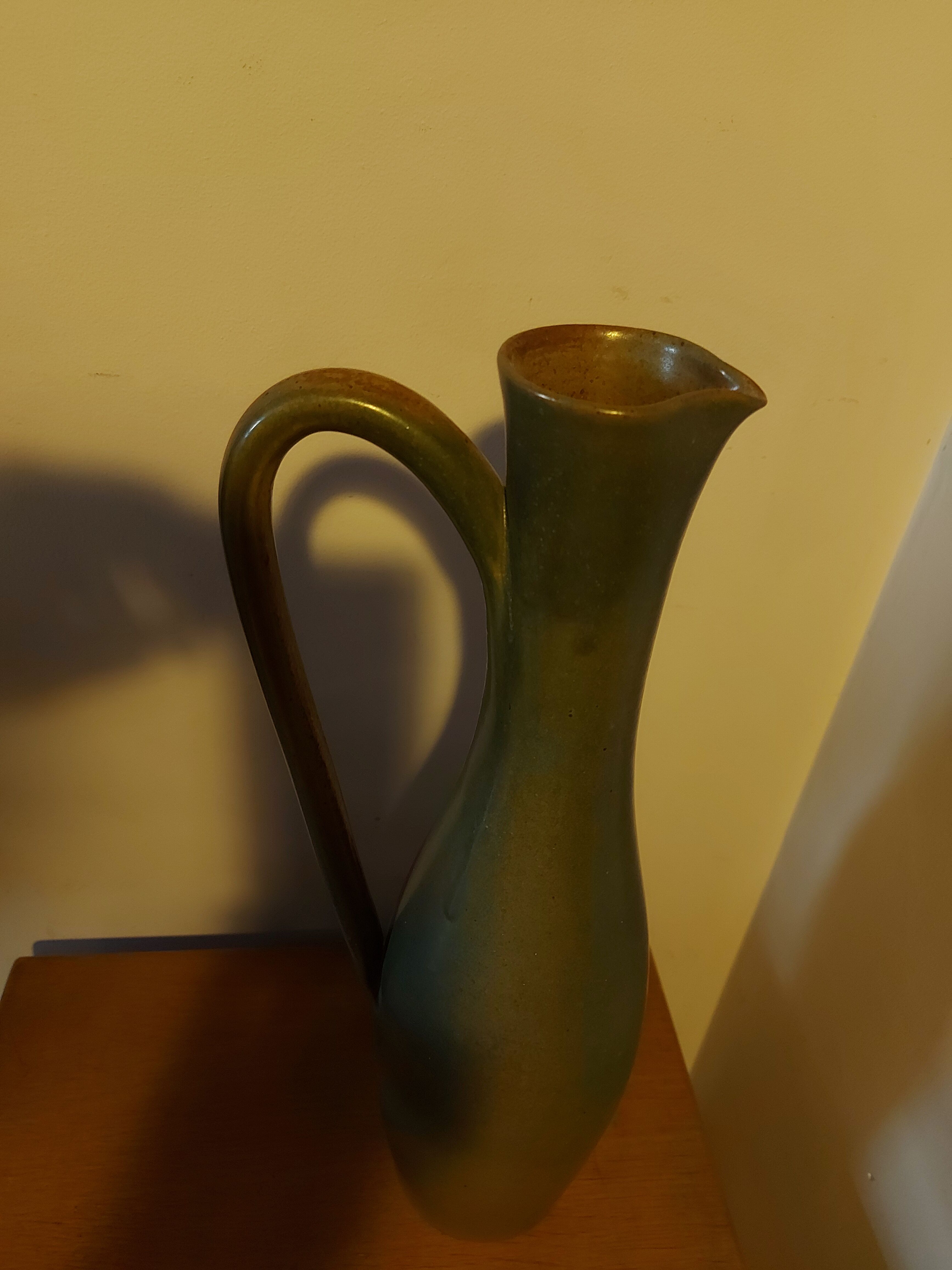 Large vase enamelled vase design Roger Jacques (40 cm )