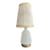 Lampe Napoléon III en opaline blanche aux étoiles dorées