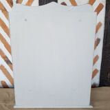 Patinated wooden mirror dressing table