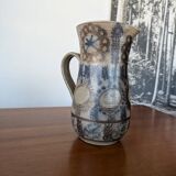 Large glazed stoneware pitcher by J.C. Courjault Kéraluc