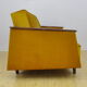 Mid-century yellow velvet sofa daybed, 1960s