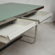Old metal post desk, 1970