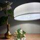 Vintage white opaline lampshade pendant light