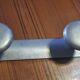 Set of 2 aluminium wall coat hooks