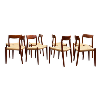 Chaises de salle à manger par Niels O. Møller pour J.L. Moller, modèle 77, Danemark, 1950s