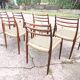 6 rosewood chairs no. 78 Niels Otto Moller