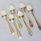 6 Christofle Art Deco Style Silver Plated Soup Spoons 2106255