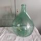 Dame jeanne ancienne verre bullé - 10 litres - hauteur 36,5 cm
