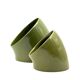 Space age set of 2 green ceramic vide poche, Sicart Italy ca. 1970
