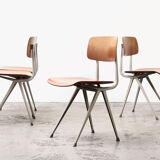 Set of 4 Result chairs 1st Edition by Friso Kramer for Ahrend de Cirkel 1958