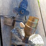 Medieval style iron wall light