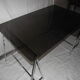 Desk 70 glass and metal chrome