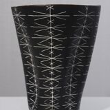 Jean de Lespinasse large vase no. 308 scarified decoration Nice 1950s