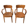 Pair 2pcs Thonet amazing b47 bentwood chair vintage 20s art deco