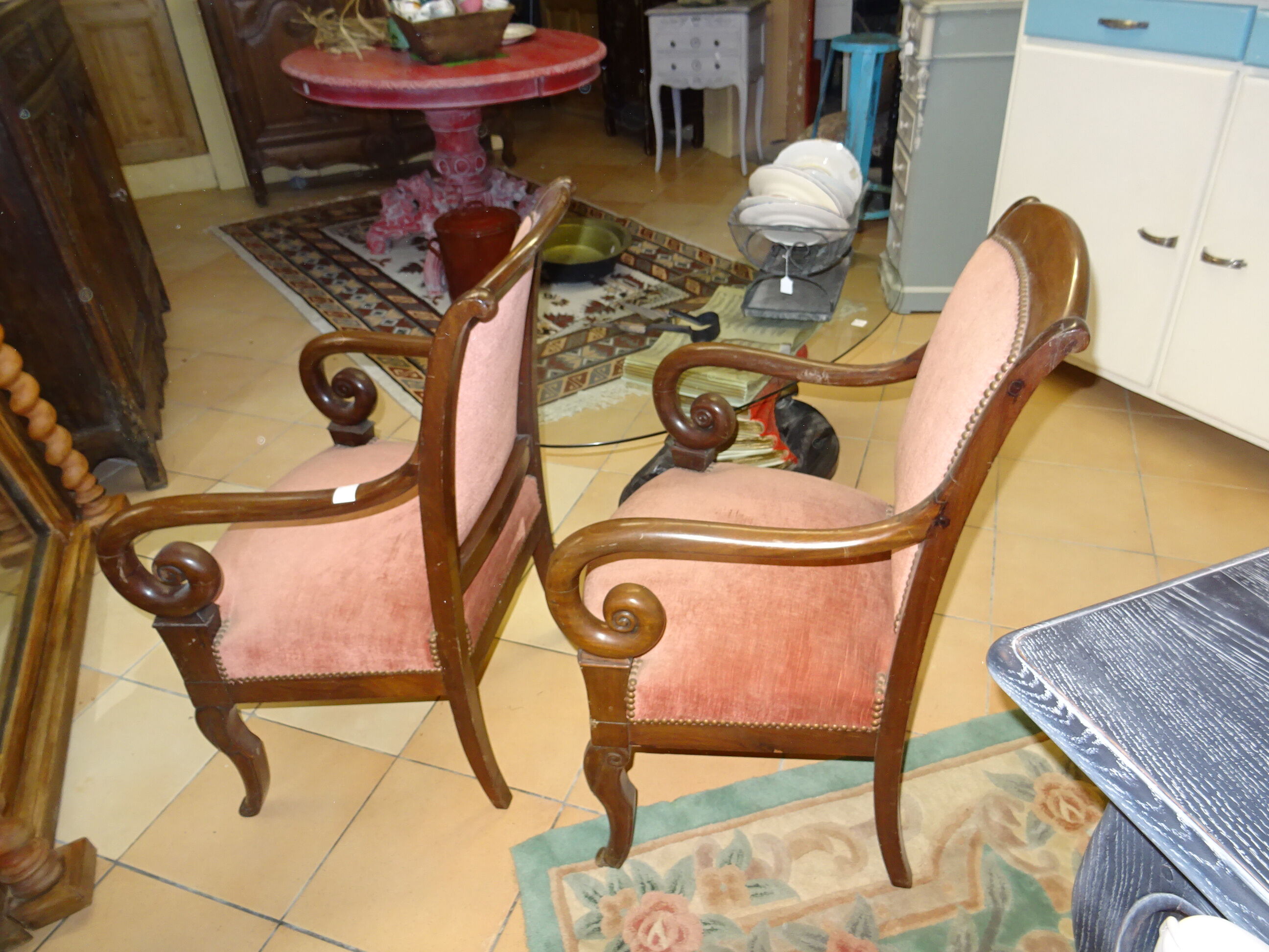 Pair of armchairs