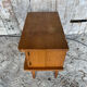 Chevet Table Nuit Bois Case avec Porte Années 60 Vintage #D506